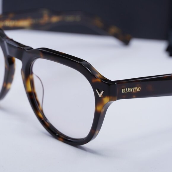 Valentino V-TALE II VLX-139B Aviator Eyeglasses 52mm - Havana - Picture 2 of 10